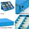 jiffordwind 18 Slot Sunglasses Organizer Box Stand Display Case/Tray, Snap