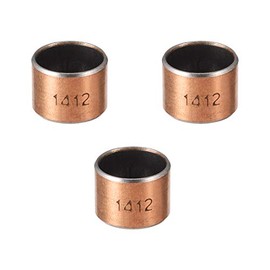 sourcing map Oil Bar Pack of 3 Plain Bearings, 14 mm Bore x 16 mm x 12 mm Length Wrapped