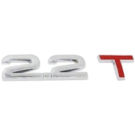 Lettering 2.2 T Metal Emblem Logo Car Sticker 2.2 Silver Red