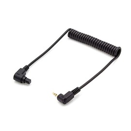 vhbw Cable Connection Cable Compatible with Canon EOS 5D Mark II, 5D Mark III, 6D, 7D, 7D Mark II Camera, DSLR – 90 cm, Coiled Cable