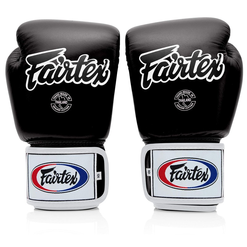 Fairtex - Guantes de Entrenamiento Estilo Muay Thai (Negro/Blanco/Rosa, 12