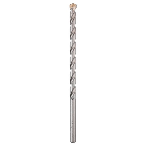 kwb masonry breakthrough drill Ø 10 mm, length 200 mm, with robust carbide plate, chipless formed drill spiral, shot-peened surface and round shank, complies with ISO 5468