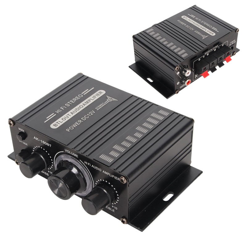 Bluetooth 5.0 Power Amplifier Clear Sound Quality Aluminium Alloy 20Hz
