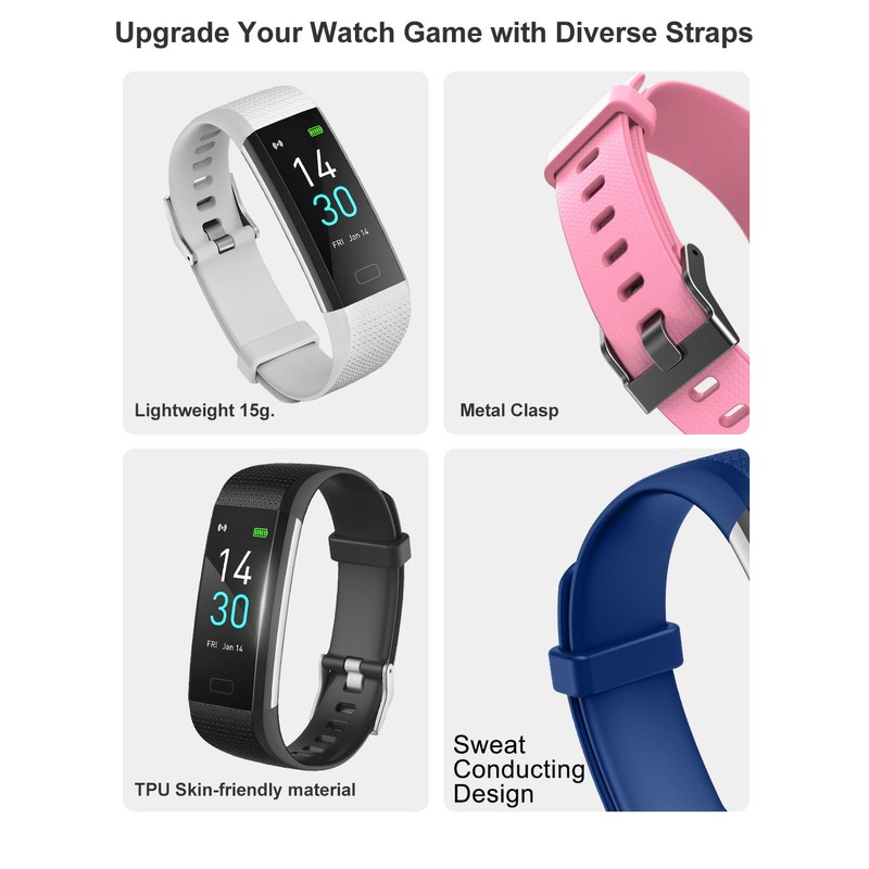 ENGERWALL Watch Band ONLY for Fitness Tracker S5, Replacement Bands