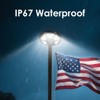 Flag Pole Light Solar Powered, 3000lm Flagpole Light Outdoor IP67