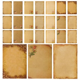 Healvian 24 Hojas Papel de Carta Floral Vintage,Papel de Carta Floral Retro,Papel de Carta Floral Vintage,Papel de Carta Notas de Saludo para Boda Invitación de cumpleaños,8 Modelos, 3 Uds. Cada