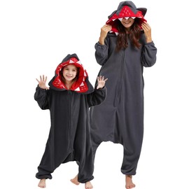 DarkCom - Pijama de animales para niños, mujeres y hombres, disfraz de Halloween, pijamas de Navidad, ropa de dormir, Perro, 6-7 Años
