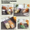 ELLDOO 2 Drawers Tea Bag Organizer, Clear Acrylic Stackable Tea
