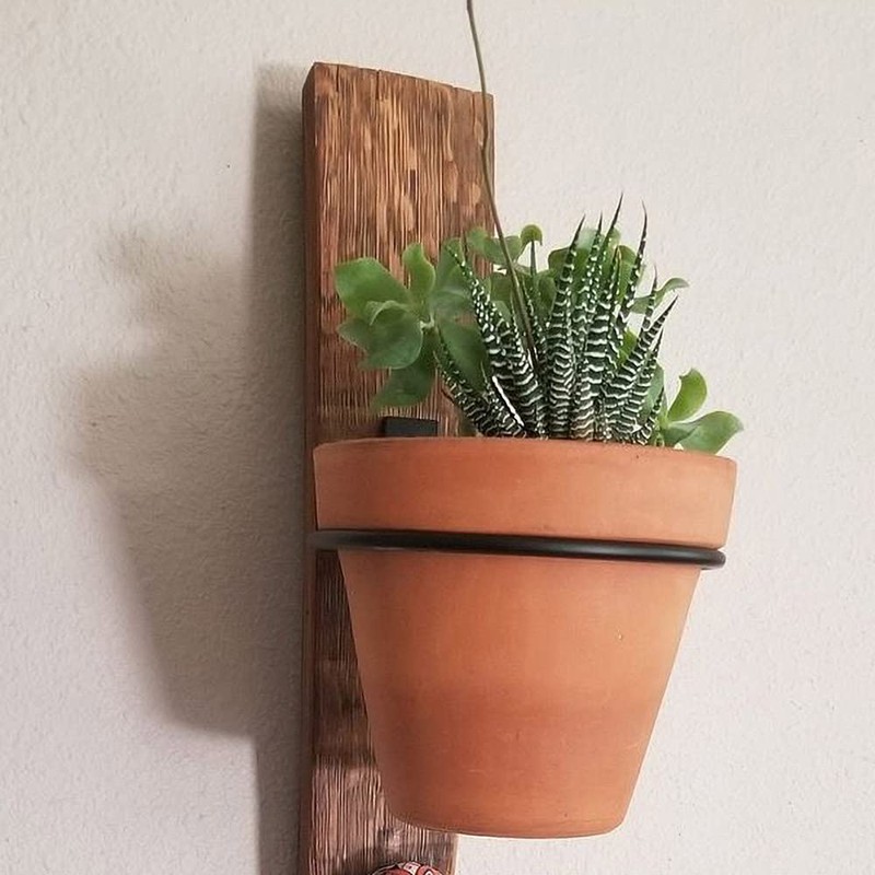 Sivya 4 Pack 4in Flower Pot Holder Ring Wall Mounted
