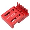 Woodworking Mini Gaps Gauge Aluminum Alloy Depth Measuring Sawtooth Ruler