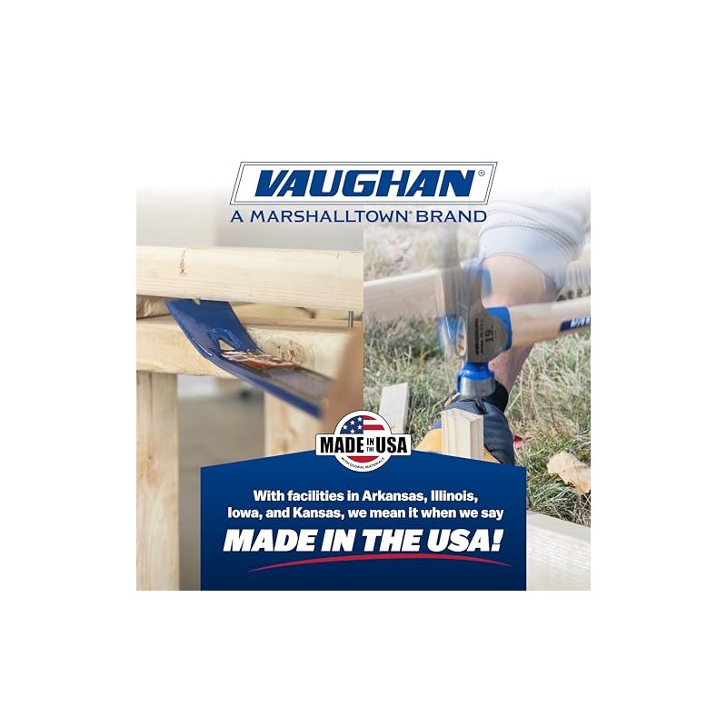 VAUGHAN Fiberglass Replacement Handle, Made In The USA, Hatchet Style,