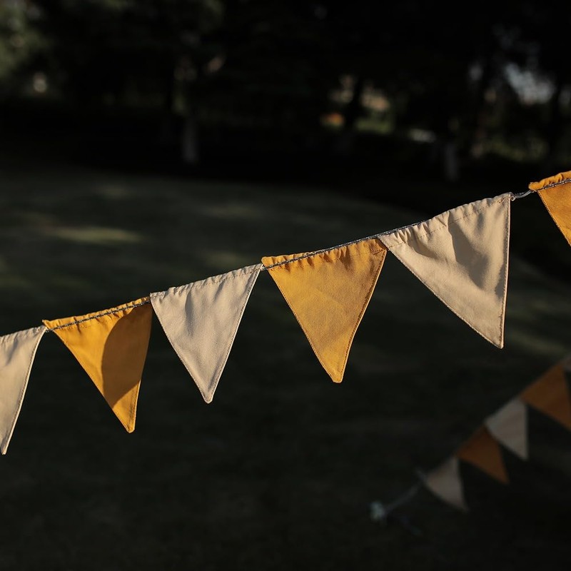 SOREIA Camping Flags, Canvas, Triangle Flags, Camp Flags, Ornaments, 16