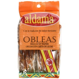 Aldama Mini Obleas Con Cajeta (Milk Candy Wafers) 20pc in Pack - 3 PACK