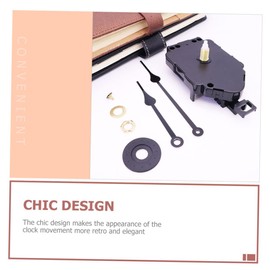 LALAFINA 2 Sets DIY Clock Movement Mechanism with Hands Replacement Parts for Wall Clock Durable Easy to Install