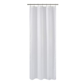 N&Y HOME N&Y HOME Fabric Shower Curtain or Liner 36 x 72 Inches Bath Stall Size with 2 Bottom Magnets, Hotel Quality, Washable, Water Repellent, White Spa Bathroom Curtains with Grommets, 36x72