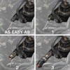 GlowShift -4 an Fuel Rail Fuel Pressure Sensor Thread Adapter