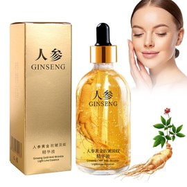Ginseng Anti Wrinkle Serum, 100ML Ginseng Essence, Ginseng Polypeptide Anti-Ageing Essence, Peptid Anti Falten Ginseng Serum, Gesichtspflege für alle Hauttypen