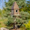 Zaer Ltd. Haystack Cabin Birdhouse Garden Stake "Sumeru"