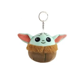 Leong Products Baby Yoda Squishy Plush Toy, Stuffed Animal Kids Plushie, Soft Throw Pillow Doll Gift Light Green (Keychain)