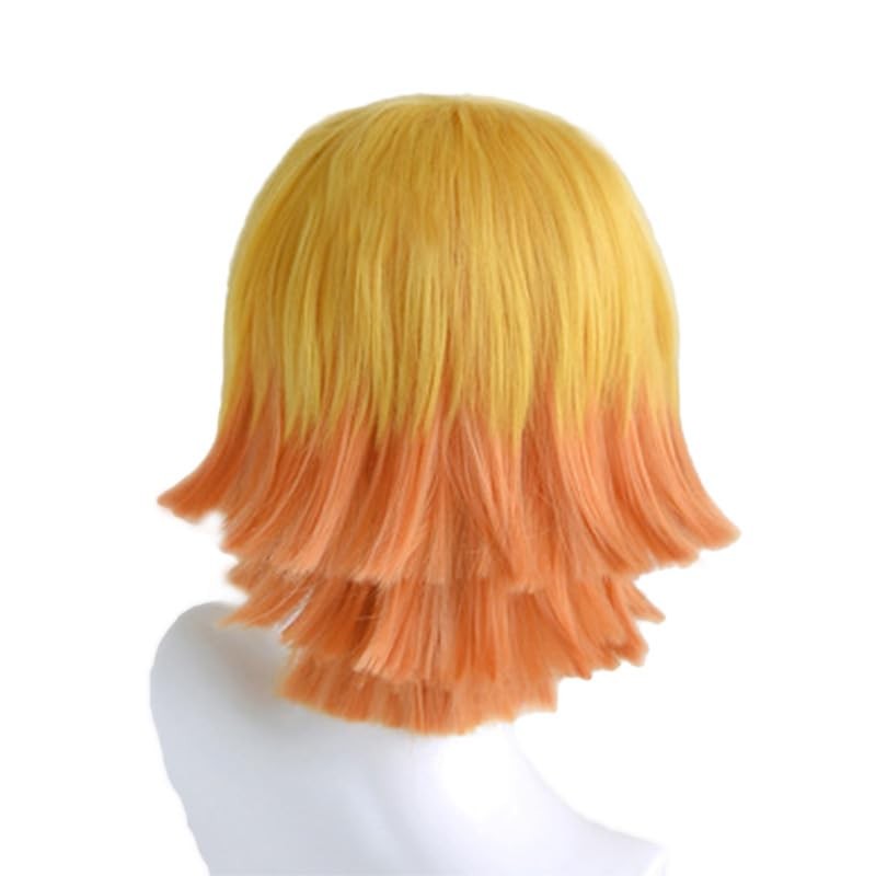 コスプレウィッグ 我妻善逸 コスプレ ウィッグ あがつまぜんいつ コスチューム 耐熱 ウィッグ 鬘 ショートウィッグ