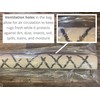 Rug Storage Bag and Zip Tie - with Vent Holes