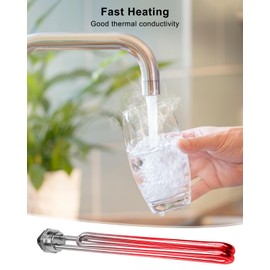 02582 Water Heater Element Fit for A.O.Smith GE Kenmore Maytag Whirlpool, 4500W 240V Foldback Heating Elements Screw-in Low Watt Density, 2 Pack