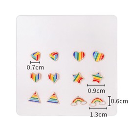 JESMODA 220PCS Reusable Ear Piercing Gun with Elegant Circular Studs Set Ear Studs Piercing Tools for Professional Salon and Home Use Self Ear Earrings Piercing Kit with Rainbow Studs