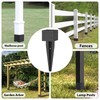 2 Pcs 6"x6" Fence Post Anchor,(Internal 5.6"x5.6"),Metal Fence Post Anchor