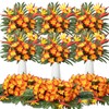 Hotop 8 Set/ 32 Pcs Artificial Tropical Flower Bouquets Bulk
