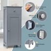 Furniga Bathroom Storage Cabinet, Large, Grey
