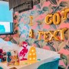 I Got a Text Banner for Love Island Themed Bachelorette