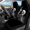 GePrint Skull Print Car Seat Covers Full Set Universal Car