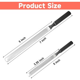 2 PCS Metal Toe Nail Files for Thick Nails - Double-Sided Stainless Steel Toenail File for Men, Women, Seniors & Dog Nail Care - Professional Pedicure Tool