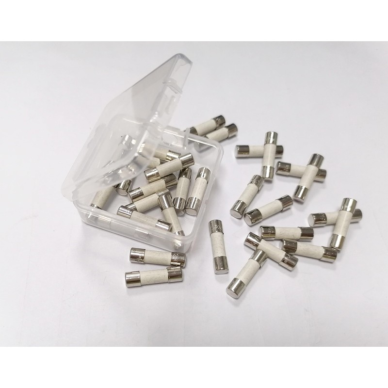 20PCs T6.3AH250V, T6.3A 250V, T6.3 H250V, 6.3A 250V Cartridge Ceramic