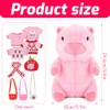 YANGUN Capybara Kuscheltier, 25cm Capybara Plüschtier, Niedliche stofftier mit Kleidung