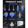 Diamond Tile Hole Saw Kit - 10Pcs 1/4'' X 2,