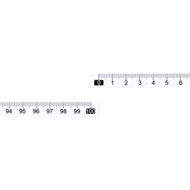 uxcell Adhesive Tape Measure 100cm Left to Right Read Measuring Tapes Stick on Workbench Ruler (Transparent)