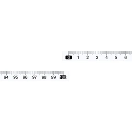 uxcell Adhesive Tape Measure 100cm Left to Right Read Measuring Tapes Stick on Workbench Ruler (Transparent)