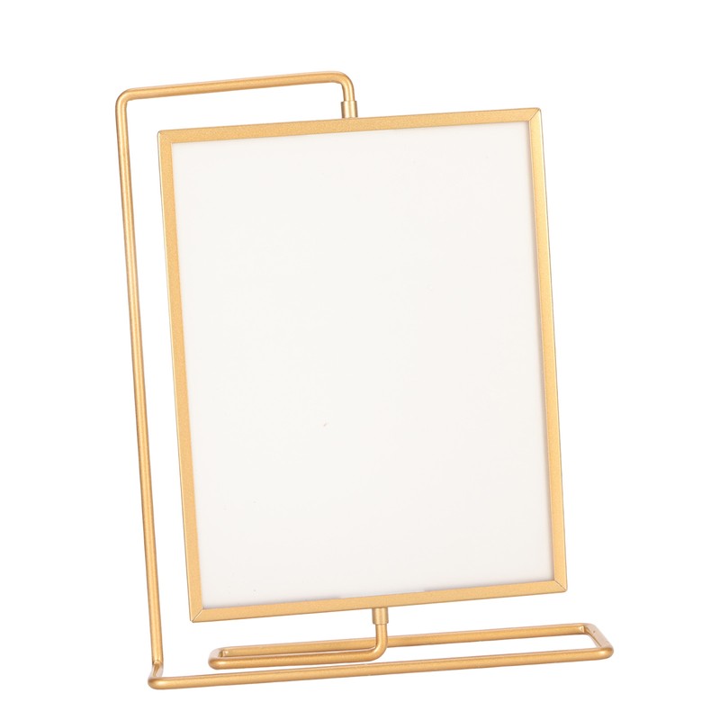 Y5578 Gold Metal Rotating Photo Frame Double Sided Rotating Floating