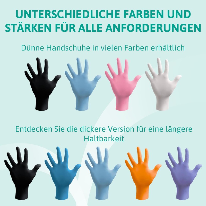 Ansell VersaTouch 92-205 Latex-Free Disposable Gloves, Food Gloves, Powder-Free, White,
