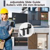 Anobeyi Heavy Duty Slide Gate Roller Guide with L Rear