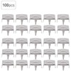 Pack of 100 9 mm Square Rivets, Pyramid-Shaped Punk Rivet