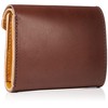 TCY Tochigi Leather Trifold Mini Wallet, Dark Brown
