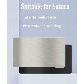 KOYOFEI - 2 plataformas de resina 3D, placa de construcción y hoja magnética, placa de acero flexible para impresora ELEGOO Saturn 3D de 196 x 126 mm