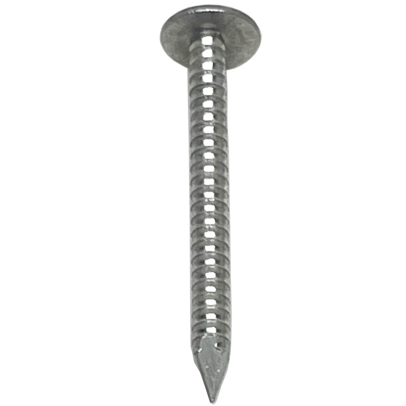 1.75”-RING SHANK ALUMINUM - ROOFING SIDING NAILS - Vinyl &