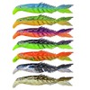 FOLANDO 7PCS Soft Fishing Lures, Plastic Baits Kit Artificial Baits