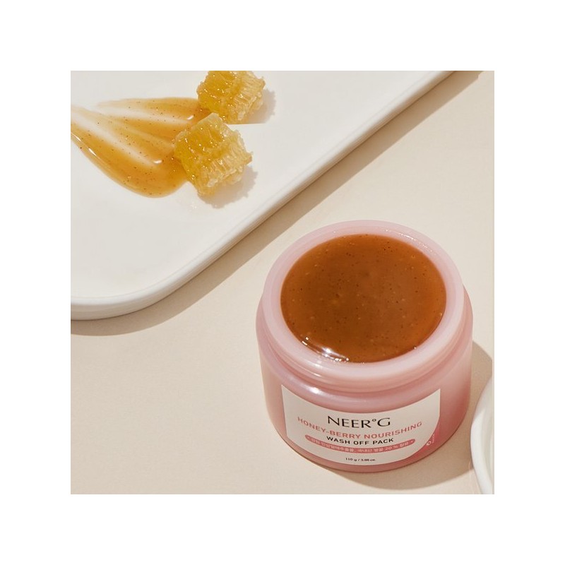 Niulji 니얼지(NEERG) 허니베리 너리싱 워시오프팩 110g 피부보습 영양팩 NEERG Honey