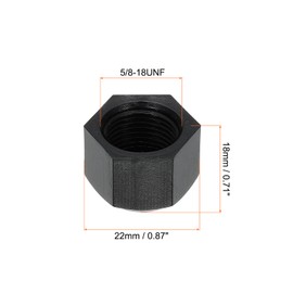 PATIKIL 3/8" Plastic Rare Cap 5/8-18UN F Female Thread 12pcs 45 Degree SAE Rare Tube Fitting Valve Cap Plug Stop for Air Compound Gas Line Hydraulic Black