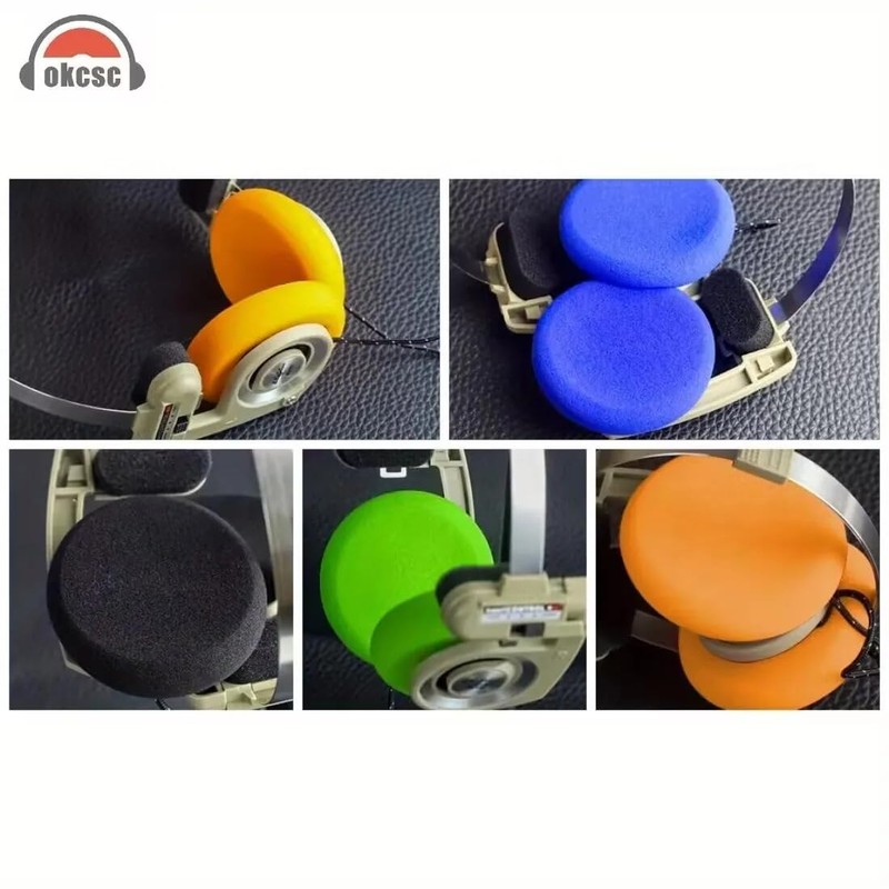 OKCSC Headphone Replacement Earpads 60mm Diameter 1 Pair for OKCSC