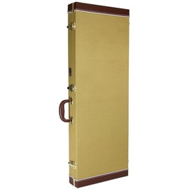 Gearlux Electric Bass Guitar Hard Case - Tweed, Fits Fender Precision/Jazz Bass, and More